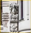 Art Nouveau Building<BR>Pillar Figure